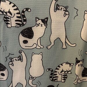 Women's Cat Print Mini Dress